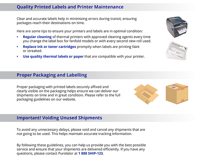 Labels and Printers