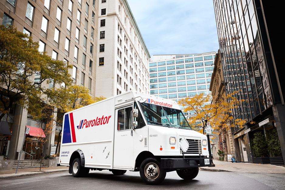 Purolator truck